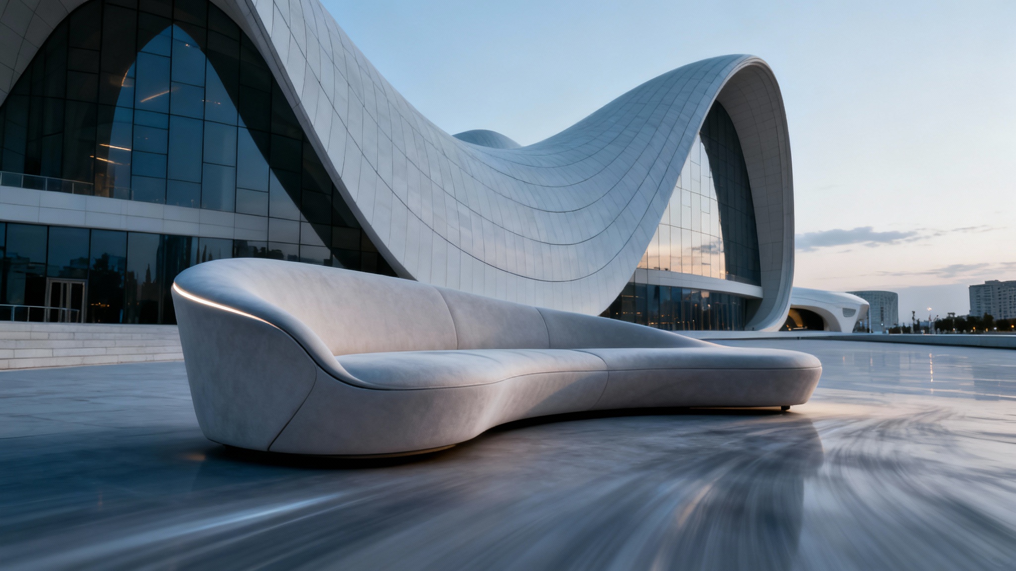 Динамичные линии дивана ONDA от Pininfarina